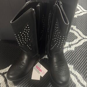 Kensie Girl Black Studded Boots